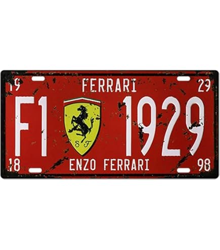 Amazon.com: BAYABU Metal Tin Signs car Plate enzo Ferrari Bar Pub