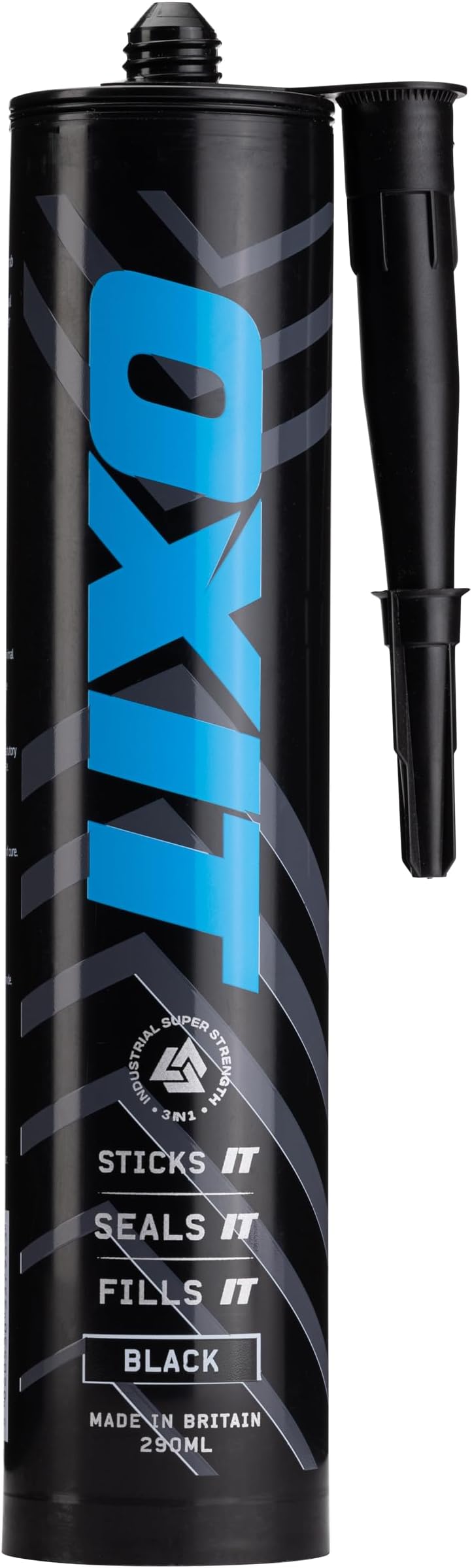 OX Tools Sealant Adhesive Black 290ml 3-in-1 Professional Grade Wet Grab