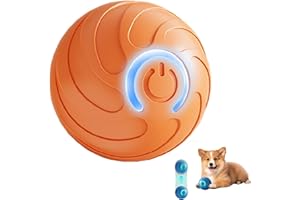 OARTWAY Smart Jumping Ball Dog Toy, 2025 New Vibrating Dog Ball, Interactive Bouncing Toys for Small Medium Large Dogs (Orange)