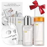 SUNGBOON EDITOR Frost-Proof Glow Bundle | Glow Mist Set | Deep Collagen Overnight Mask (4ea), Surface Line & Texture Care Serum & Barrier Serum Mist