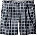 Haggar mens Cool 18 Classic Fit Expandable Waist Short Casual Shorts, Button Navy, 46