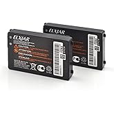 hflexgrad (2-Pack) 3.7V 1200mAh PMNN4497A Li-Ion Battery Replacement for Motorola CLS1110 CLS1410 VL50 Two Way Radios