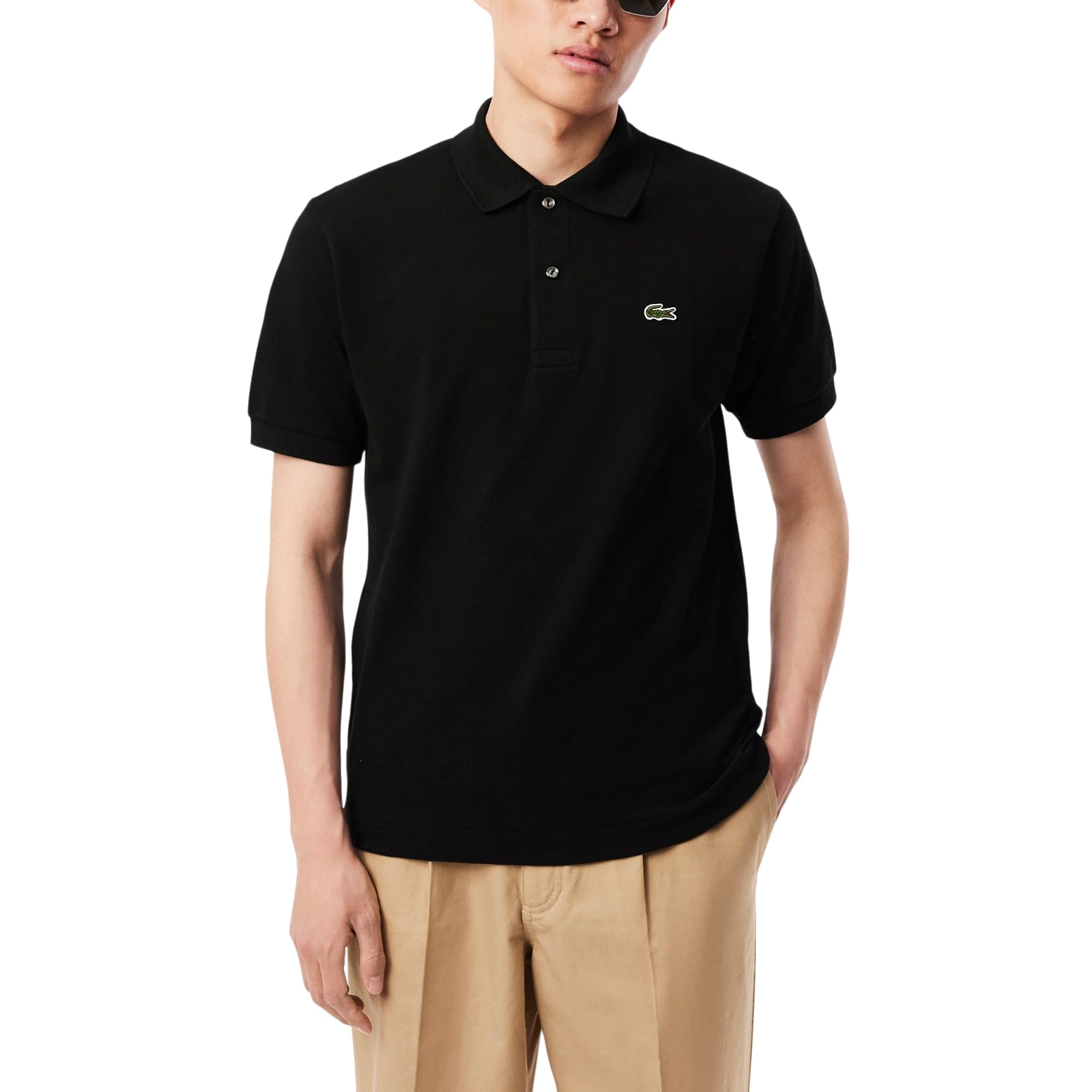 Photo 1 of Lacoste Men's Classic Fit L.12.12 Original Piqué Polo Shirt, Black, Medium