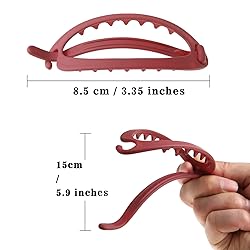 French Concord Hair Clips Claw - 6Pcs Side Slid