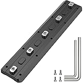 EVUMO ML180 Mlok Arca Rail, 7.09'' Arca Rail Mount Adapter Quick Release Plate Compatiable Arca Swiss & RRS Dovetail Tripod Ball Head for Hunting and Shooting