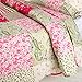 Coast to Coast Quilts for Queen Bed, Lightweight 3-Piece Queen Quilt Set, Soft Bedspread Queen Size- Floral Patchwork Coverlet (Berkshires, Full/Queen)