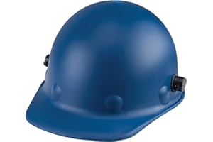 Fibre-Metal by Honeywell P2AQRW71A000 Super Eight Fiber Glass Cap Style Ratchet Hard Hat with Quick-Lok, Blue