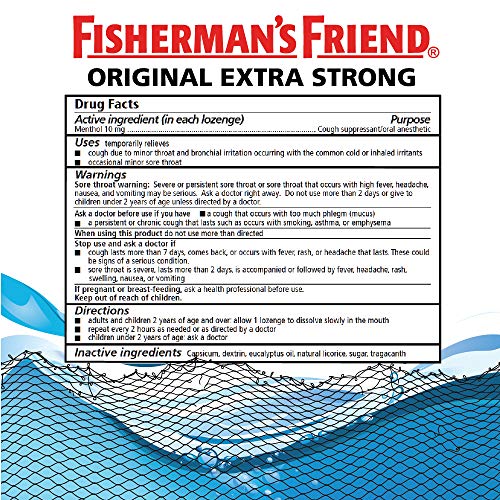 Cough Drops by Fisherman's Friend, Cough Suppressant and Sore Throat