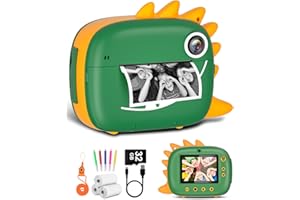 GOFUNLY Kids Instant Camera for 3-12 Years Old Kids Toddlers Childrens Boys Girls Christmas Birthday Gifts 2.0 Inch Screen 12MP / 1080P HD Video Camera Baby Instant Print Digital Camera
