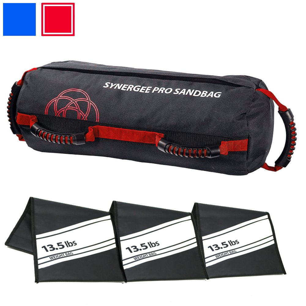 Synergee Pro Rogue Red Fitness Sandbag with (3) Filler Bags Adjustable