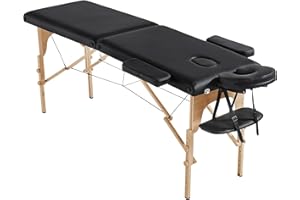 Yaheetech Massage Table Lash Bed Portable Massage Spa Bed Beauty Tattoo Table Adjustable for Eyelash Tech Physical Therapy Co