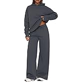PRETTYGARDEN Womens Sweatsuits 2 Piece Set 2026 Casual Winter Long Sleeve Hoodie Loose Wide Leg Sweatpants Fall Tracksuit