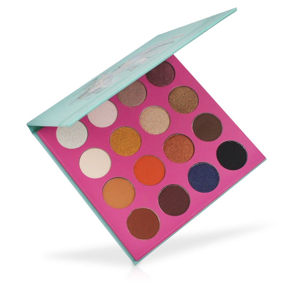 MISKOS Eyeshadow Palette Matte Shimmer 16 ColorsHigh Pigmented Eyes Shadow Makeup Palette Natural Dramatic Smoky Eye Makeup Cosmetic Kit (Green)