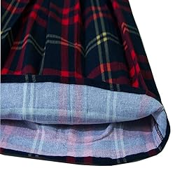 Girstunm Women's Pleated Vintage Skirt Floral Print