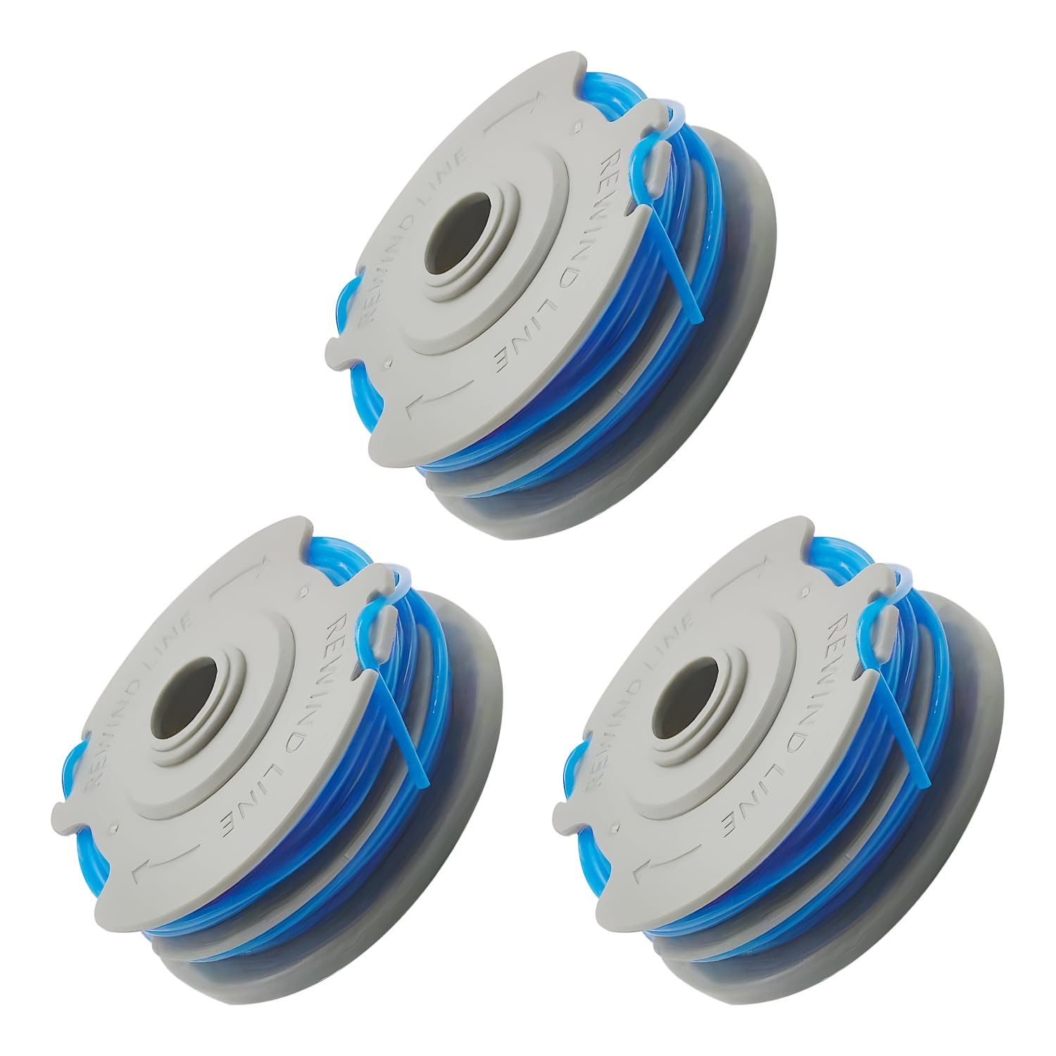 FUSHUI 3 Pcs Replacement Spool, FL289 Strimmer Line Strimmer Spool，Double Autofeed Spool and Line Compatible with Flymo Trimmer