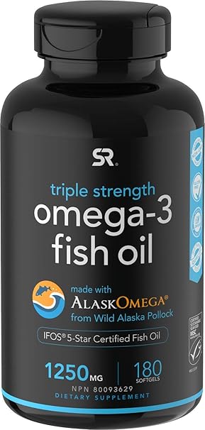 Sports Research, Omega-3 Fish Oil, Triple Strength, Triglyceride Form ...