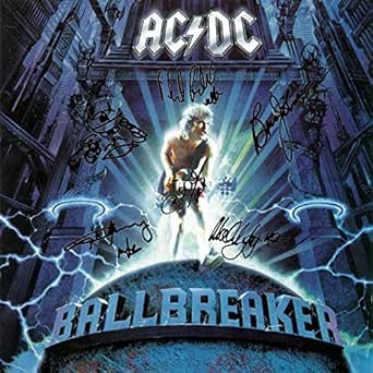 AC/DC Autographed Signed Ballbreaker Record Album Cover LP at Amazon's ...