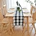 NATUS WEAVER Black & White 2 Side Buffalo Check Table Runner for Family Dinners or Gatherings, Indoor or Outdoor Parties, Everyday Use (12