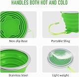 ddLUCK Silicone Foldable Cup 2 Pack BPA Free Collapsible Travel Mugs view 3
