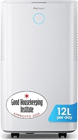 Pro Breeze OmniDry 12L/Day Dehumidifier with Auto Humidity Sensor