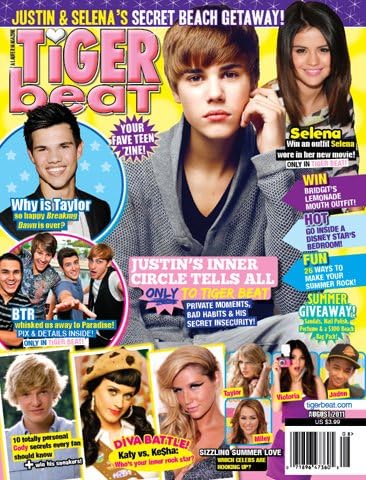 Tiger Beat Magazine August 2011