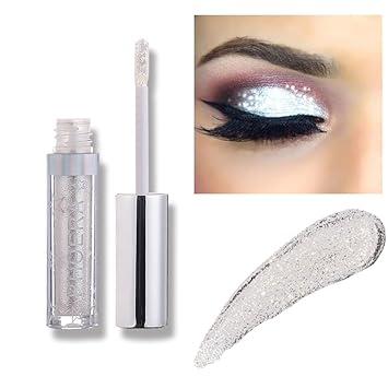 Allbesta Langlebig Glänzend Glitter Shimmer Flüssiger Lidschatten Stift Wasserfest Metallic Pigmente Make-up
