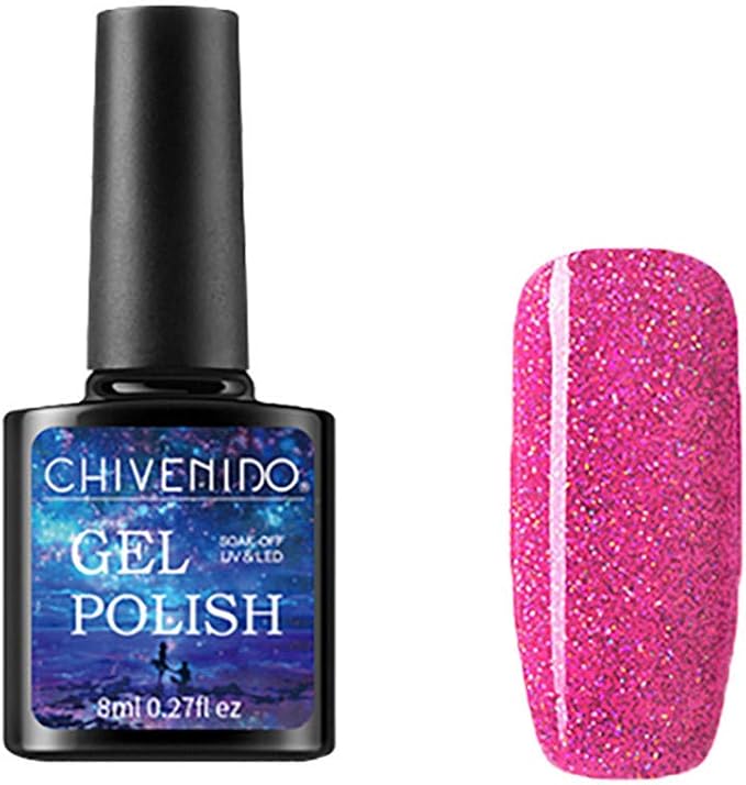Qiuday Vernis à Ongles Semi Permanent Soak Off Uv Led Gel