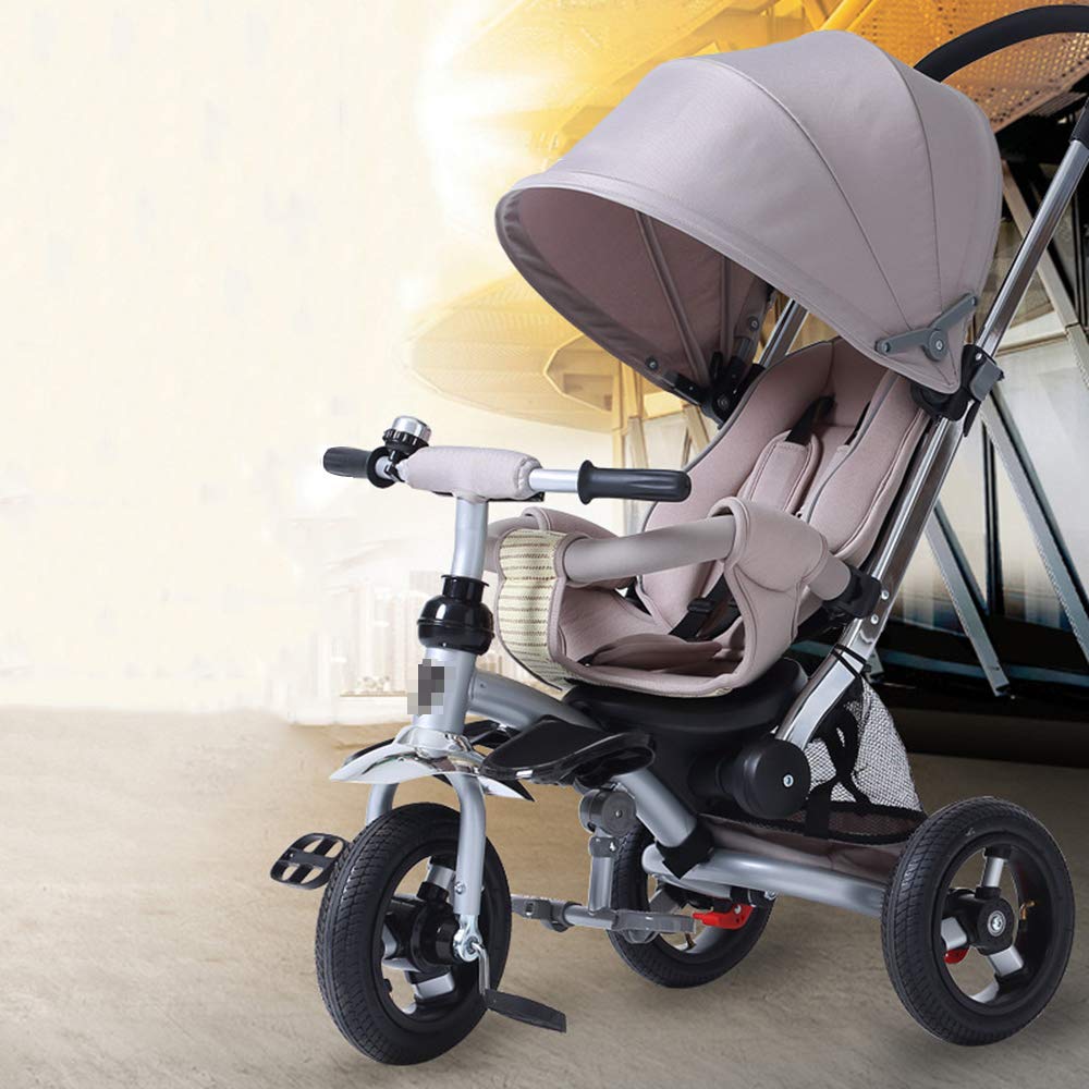 グレー B07q856c65 乳児用トロリー 95 52 105cm 子供の三輪車の自転車のライト折りたたみ式ベビーカー ベビーカー 見事な Eurlhosnakamel Dz