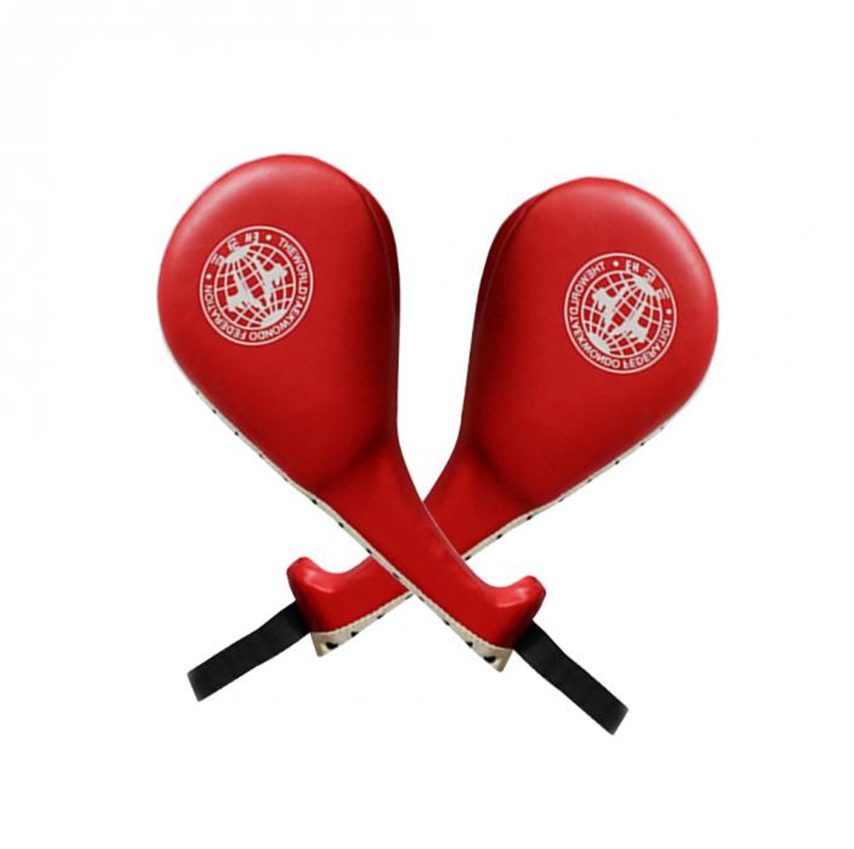 Yosoo Martial Arts Pad Targets, Double Sided PU Leather, for Taekwondo & Karate Kickboxing Training (Red, Black, Blue)
