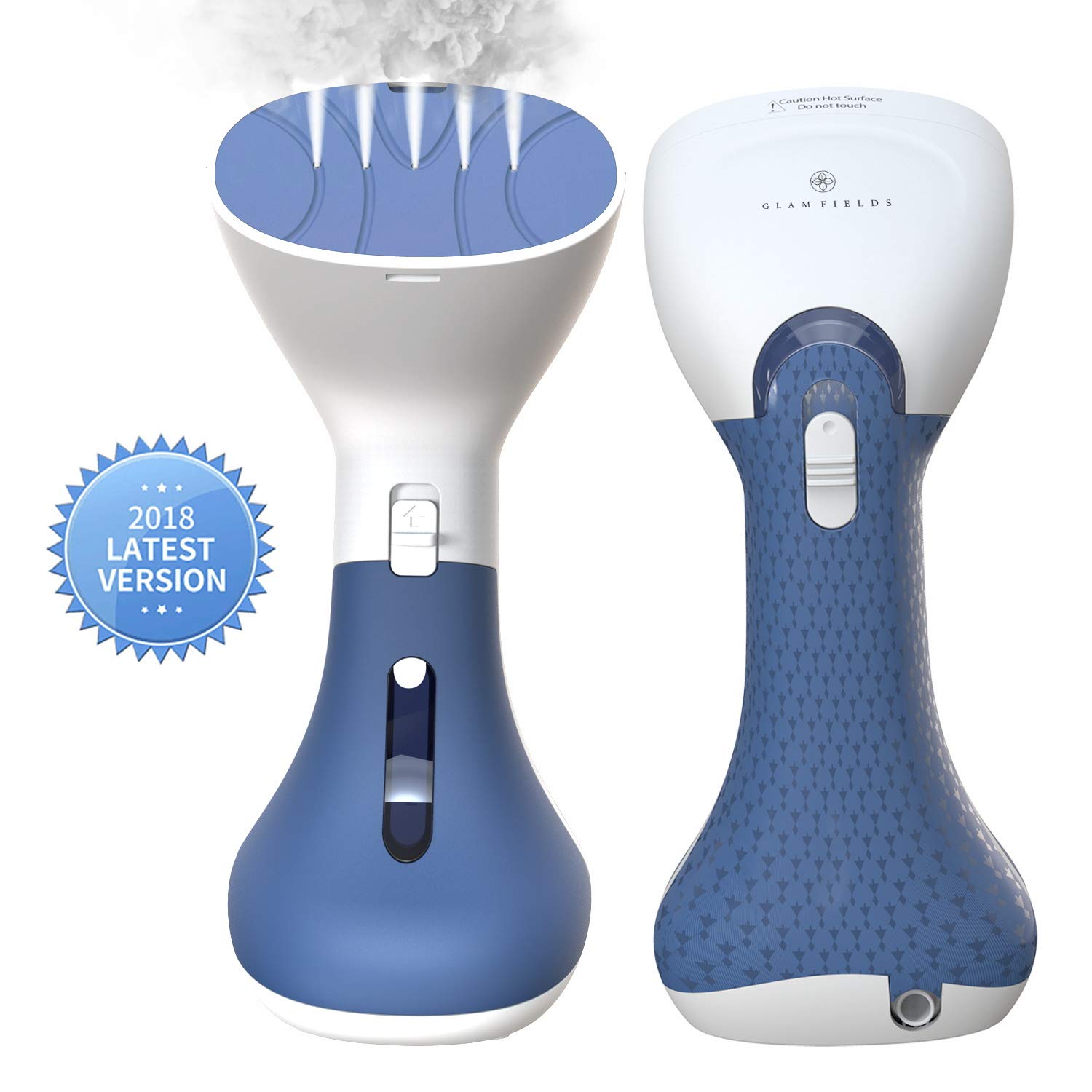 GLAMFIELDS Garment Steamer, 135ml Portable Handheld Clothes Steamer