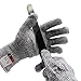 LattoGe Cut Resistant Gloves for Oyster Shucking, Fish Fillet Processing, Mandolin Slicing, Meat Cutting and Wood Carving Food Grade, Level 5 Protection,Cutting Slicing,Kitchen Hand Safety (Large)