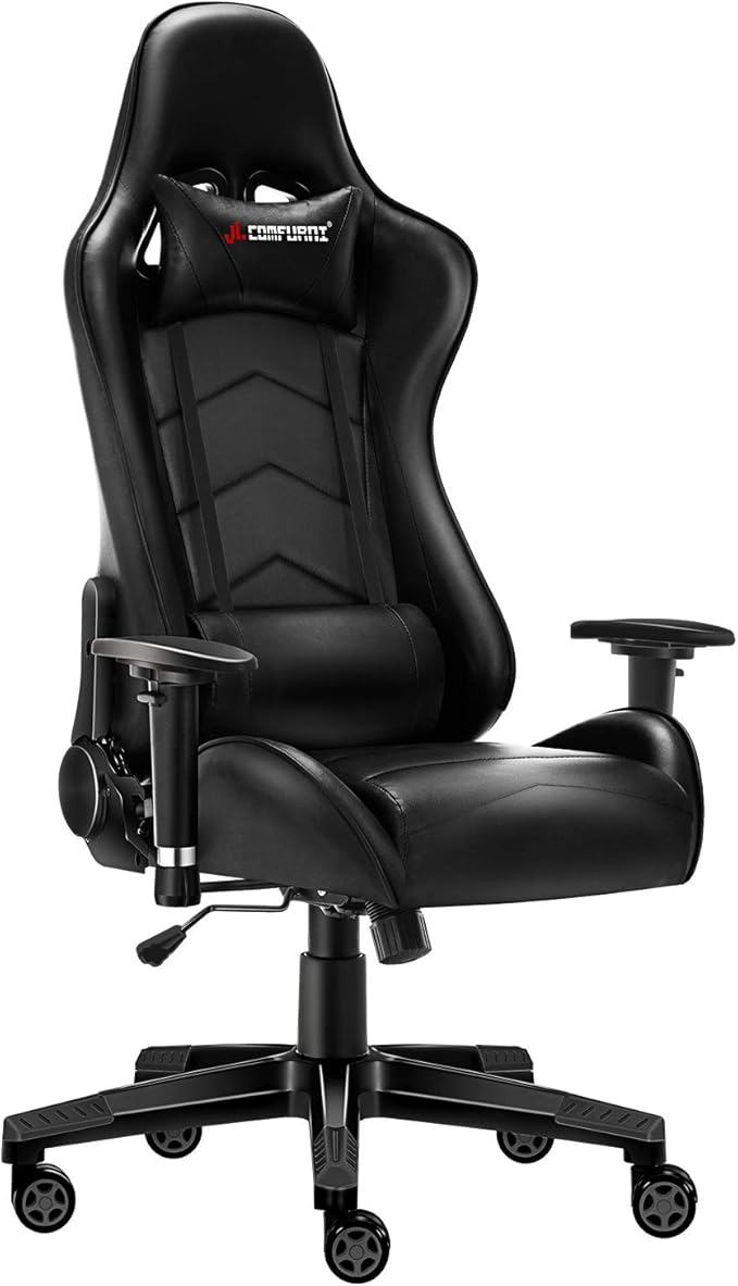 JL Comfurni Gaming Chair Office Desk Chair Ergonomic Swivel PC Computer