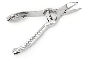 SHANRYA Piglet Teeth Cutter, 14cm/ 5.5in Premium Stainless Steel Pig Tooth Nipper Teeth Cutter Scissor Comfortable Grip and Labor Saving Piglets Teeth Clipper for Home, Farm