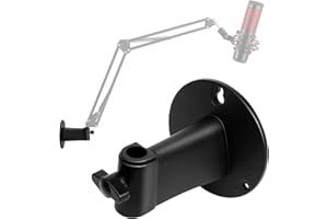 Wall Mount Boom Arm - Wall Mount for Mic Arm,Insertion Hole Diameter 0.47in/1.2cm