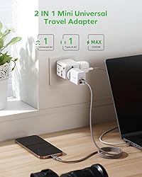 MOMAX Mini Universal Travel Adapter Worldwide, 2
