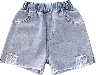 girls stretch denim shorts