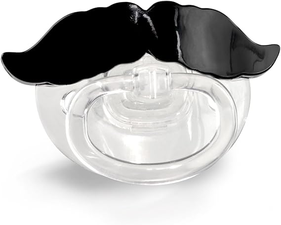 baby moustache dummy