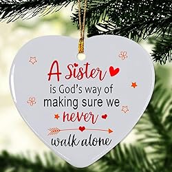 Sister Christmas Ornament 2025, Sister Gifts for