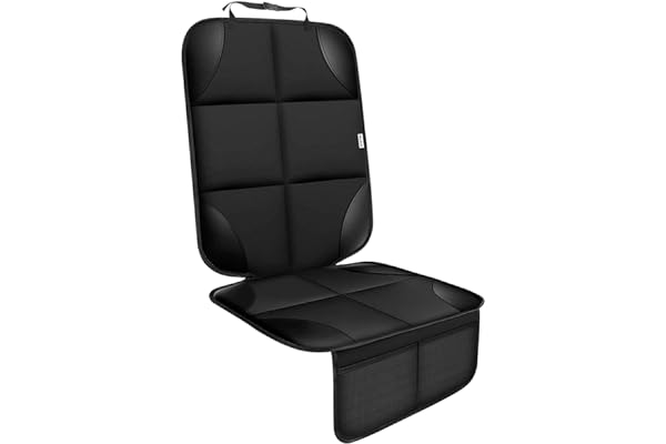 Meolsaek Car Seat Protector for Child Car Seat，Non-Slip Backing No Imprints | Durable Car Seat Mat 600D Fabric, Waterproof Car Seat Cover with Thick Pad
