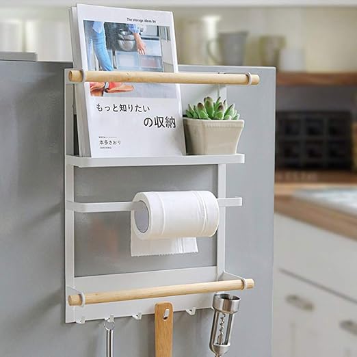 Qagazine Estante de Cocina de Metal, Organizador magnético para ...