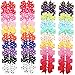 CÉLLOT 40Pcs 3 Inch Boutique Grosgrain Ribbon Pinwheel Hair Bows Alligator Clips For Girls Toddlers Hair Accessories Teens Gifts In Pairs (Polka Dot)