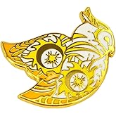 Leraverppy Enamel Pin,Gold Owl Lapel Pin,Unique Metal Badge,Cute Engraving Bird Brooch,Gift for Art and Fashion Enthusiasts Animal Lovers Teens Friends Family,Daily Wear Accessory,DIY Decor
