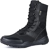 LUDEY Tactical Boots for Men Lightweight Military Combat Boots Waterproof Comfortable for Work & Security