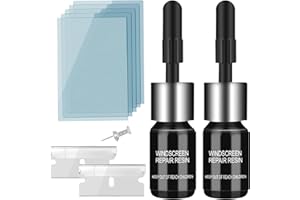 AODA Windshield Crack Repair Kit Car Window Glass Liquid Repair Set, Automotive Nano Fluid Glass Filler Vehicle Windscreen Tool for Fixing Chips, Cracks, Bulls-Eye and Star-Shaped Crack