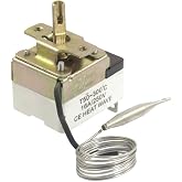 uxcell 1NC 1NO AC 250 16A 50-300C Temperature Control Switch Capillary Thermostat for Oven Refrigerator Smoker Heater