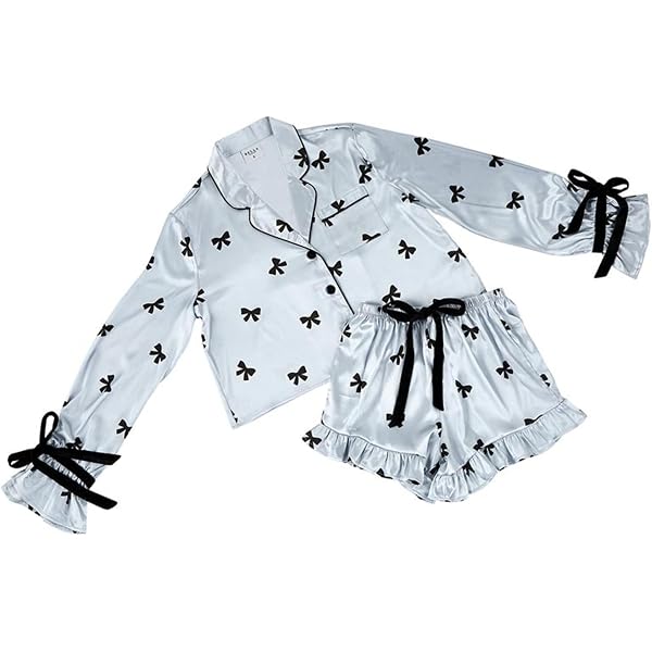 Bella Il Fiore Women's Seersucker Pajama Set - Ultra Soft Short Sleeve PJ With Ruffles (Size L, Lime) - View #8