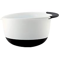 OXO Good Grips 5-Quart Plastic Mixing Bowl,White/Black