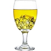 Set of 24 Clear Glasses Water Goblet Glass Stemmed Water Glasses for Juice Wine Beer Tea Milk Cold Beverages Drinks (clear, 15.5, ounces)