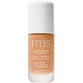 RMS Beauty SunCoverup SPF 50 – Broad Spectrum Mineral Sunscreen Foundation, Reef-Safe Zinc Oxide, Tinted Lightweight Sun Protection, Water-Resistant, 1 fl oz