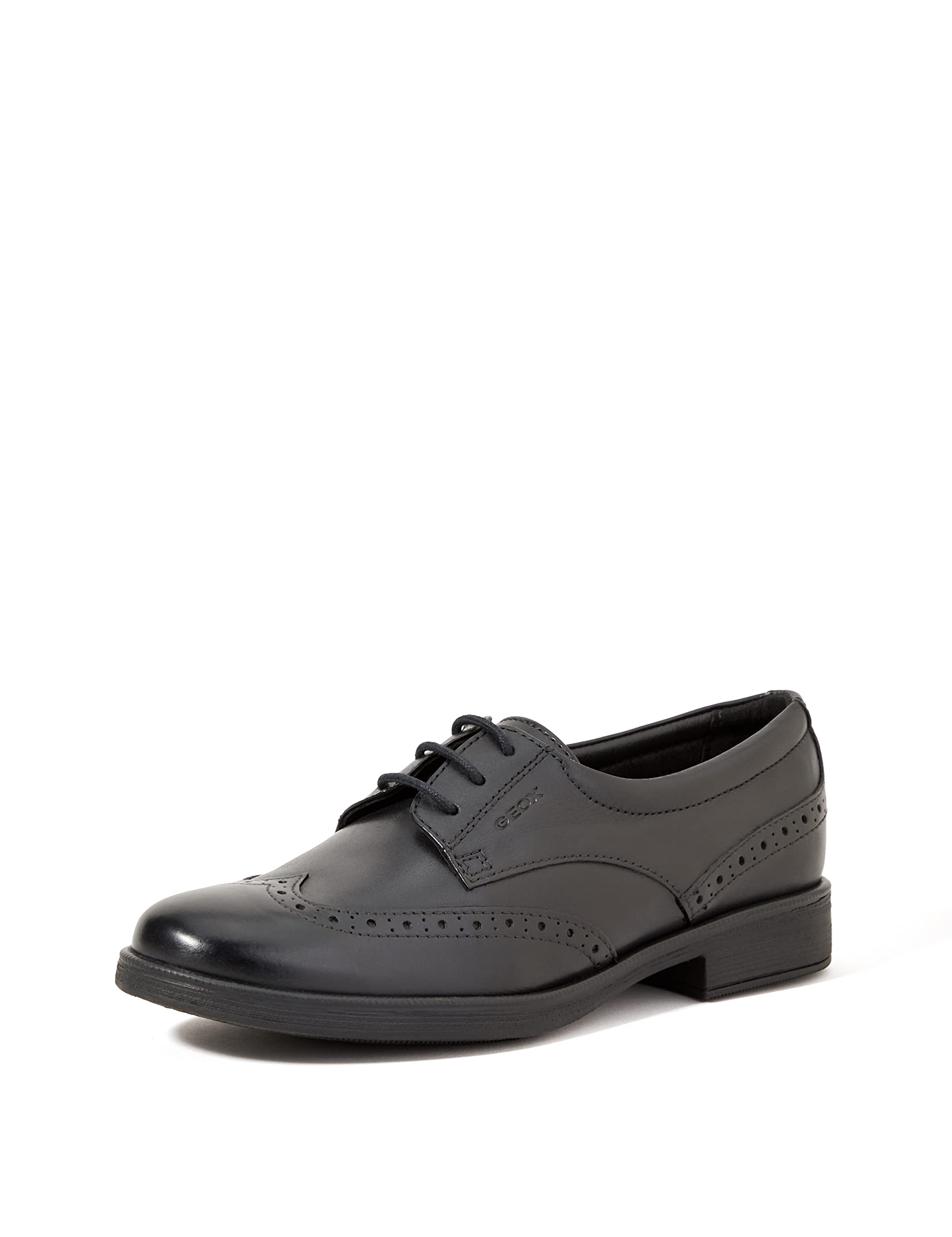 Geox Girl's Jr Agata D Shoes, Black, 3 UK